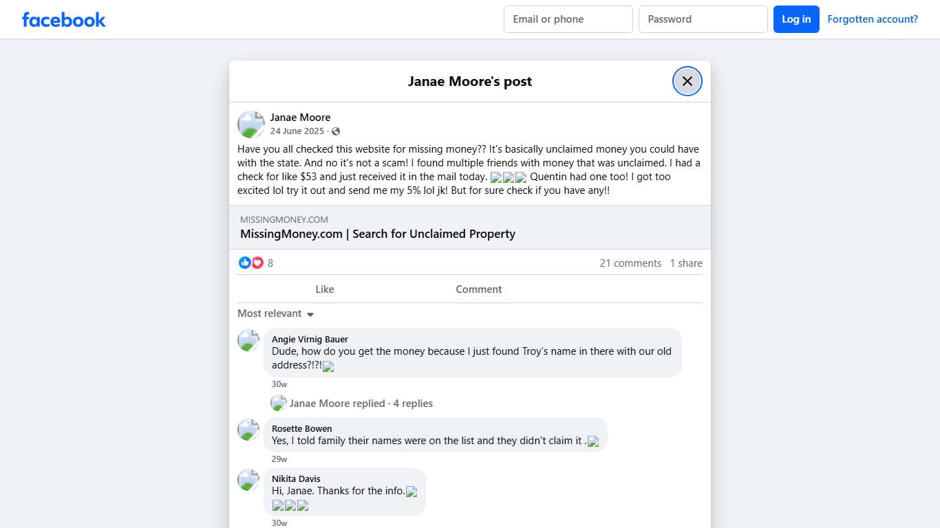 Janae Moore - Have you all checked this website for... Facebook